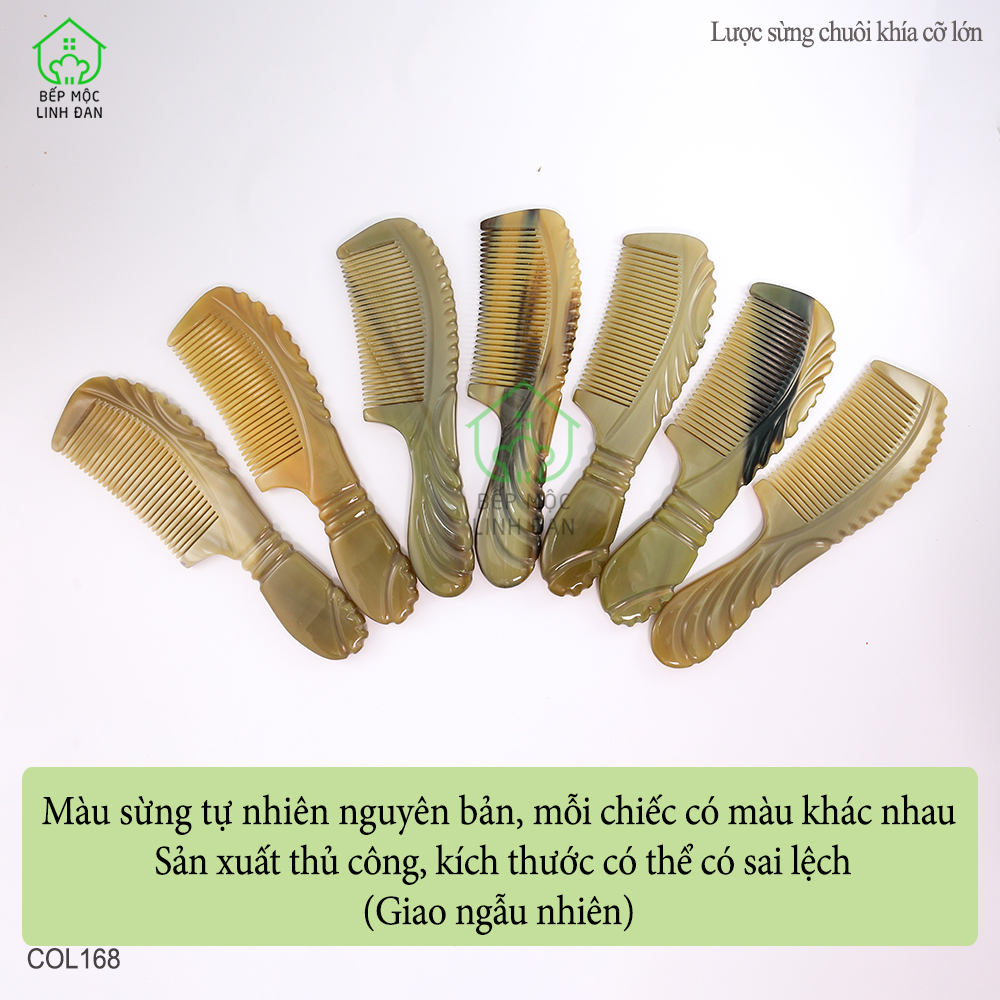 Lược Sừng Xuất Nhật VIP Cỡ Lớn (Size: XXL-23cm) Dáng Lược Cổ Điển [COL168]