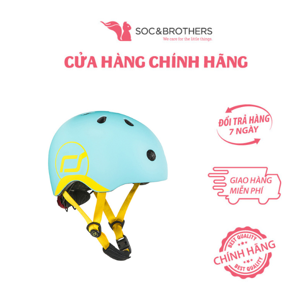 Mũ đội đầu cho bé Scoot and Ride màu Blueberry