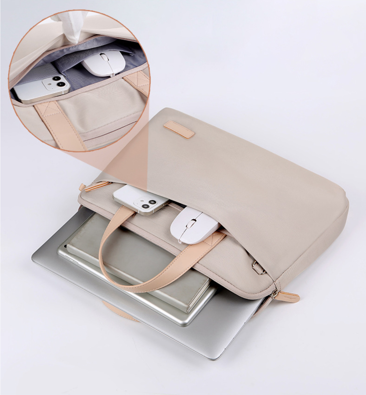 Túi xách chống sốc dành cho laptop máy tính,  túi công sở nam nữ đeo chéo cặp đựng laptop - Hàng chính hãng