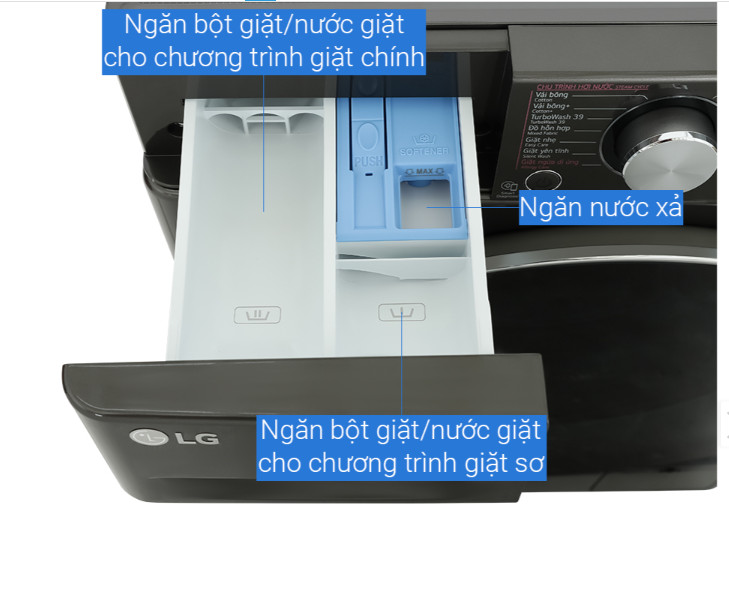 Máy giặt LG AI DD Inverter 12 kg FV1412S3B - Hàng chính hãng - Chỉ giao Hà Nội