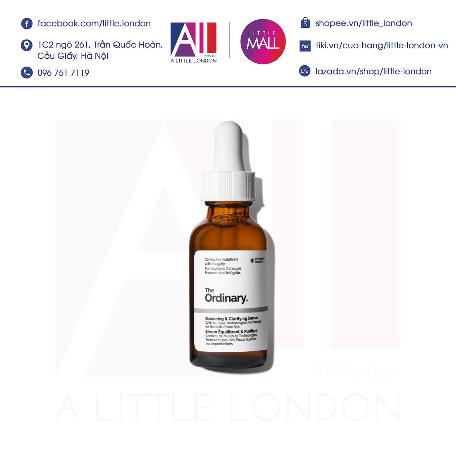 Tinh chất dưỡng The Ordinary Balancing &amp; Clarifying Serum 30ml
