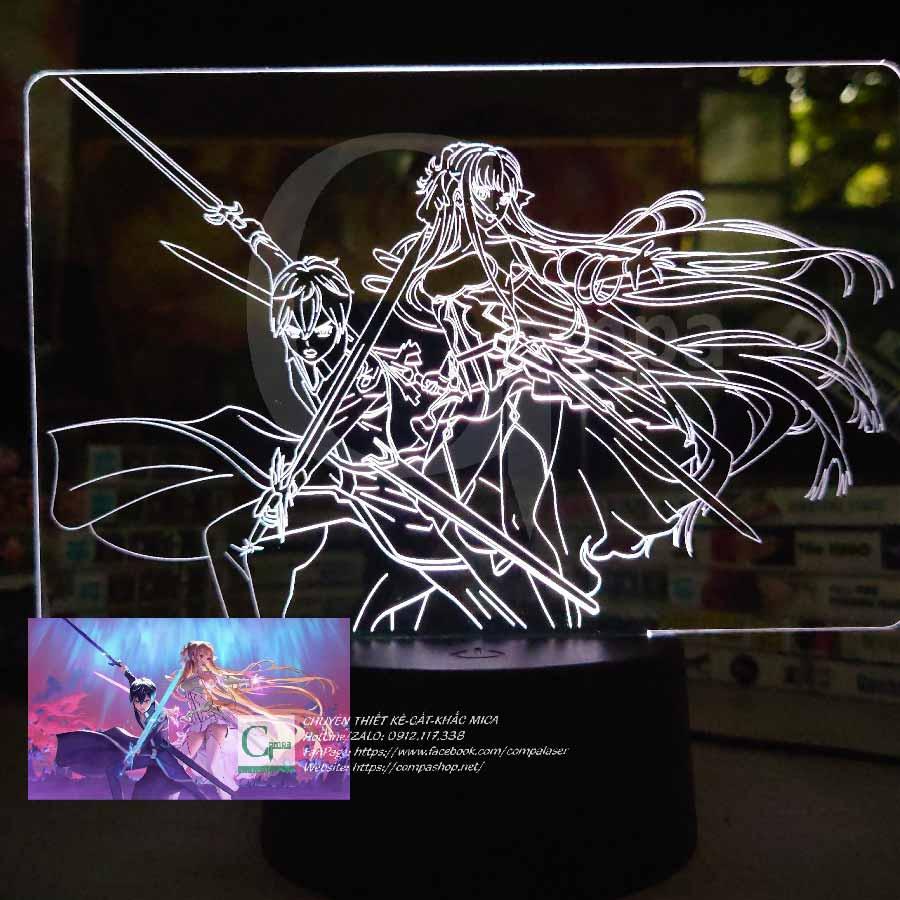 Đèn Ngủ Sword Art Online Kirito x Asuna Type 05 16 MÀU TUỲ CHỈNH ASAO9906