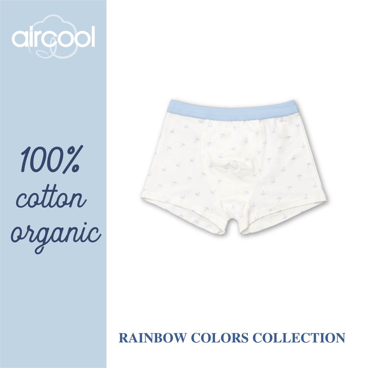 Set 3 quần chip đùi cho bé trai chất liệu cotton organic 100% cao cấp Aircool