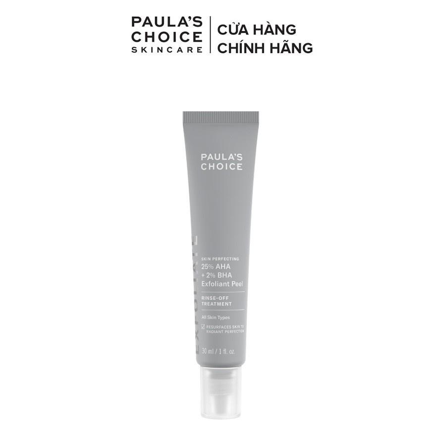 Tinh chất thay da sinh học, tái tạo tế bào mới Paula's Choice 25% AHA + 2% BHA Exfoliant Peel 30ml - 9560