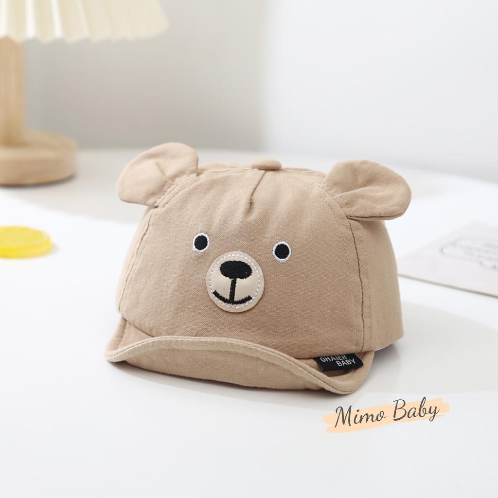 Mũ nón lưỡi trai tai cún chất liệu kaki phong cách hàn quốc cho bé MH230 Mimo Baby