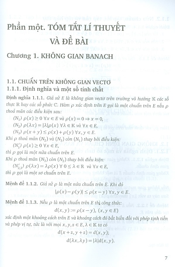 Bài Tập Giải Tích Hàm