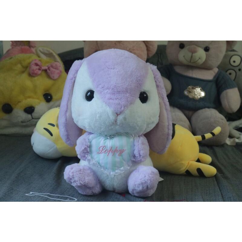 (Ảnh thật) THỦ BÔNG THỎ BÔNG NHẬT BẢN CAO CẤP/Pote Usa 16'' Purple Plush Loppy Bunny Amuse