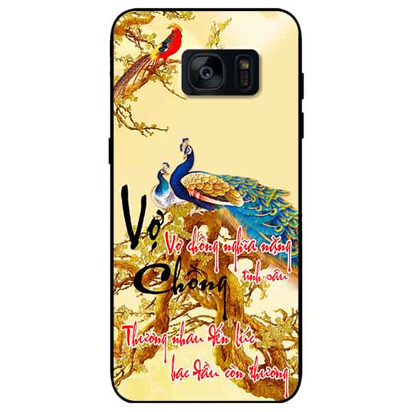 Ốp lưng in cho Samsung S7 Edge Mẫu Thư Pháp Vợ Chồng