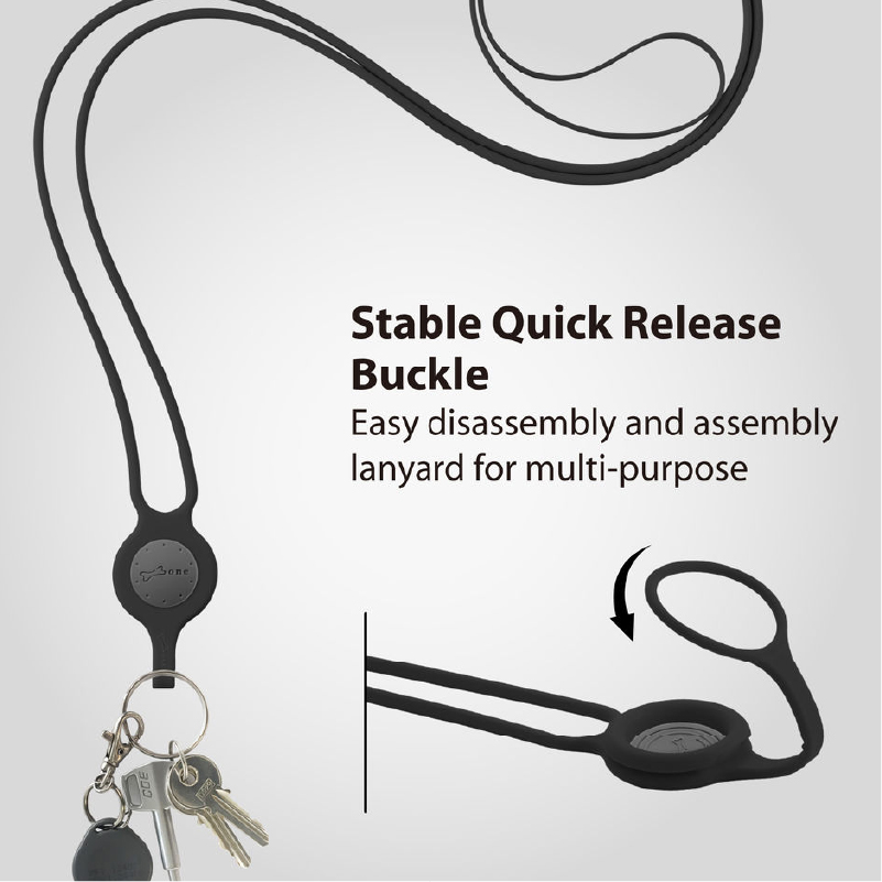 Lanyard PhoneTie 3-Card Holder hàng chính hãng Bone - Màu Đỏ