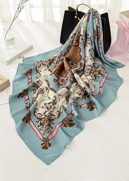 Khăn choàng nữ chất lụa silk 04