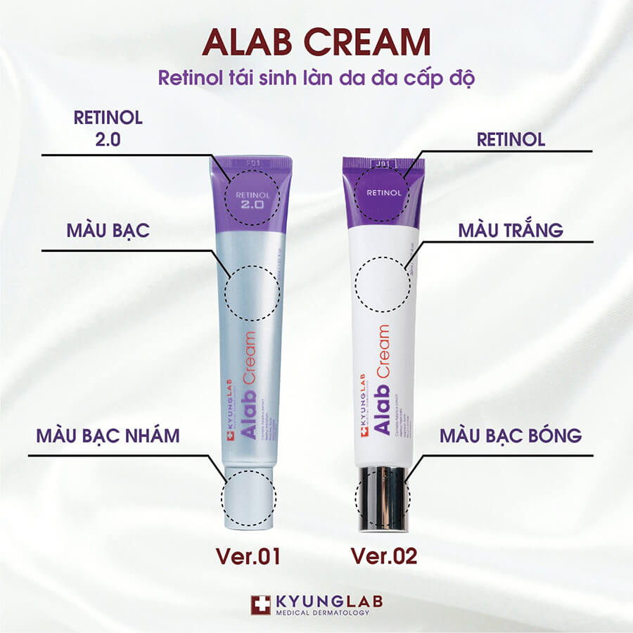 Kem dưỡng thế hệ mới Retinol Alab Cream Kyung Lab 30ml - phục hồi dưỡng trắng da ngừa mụn