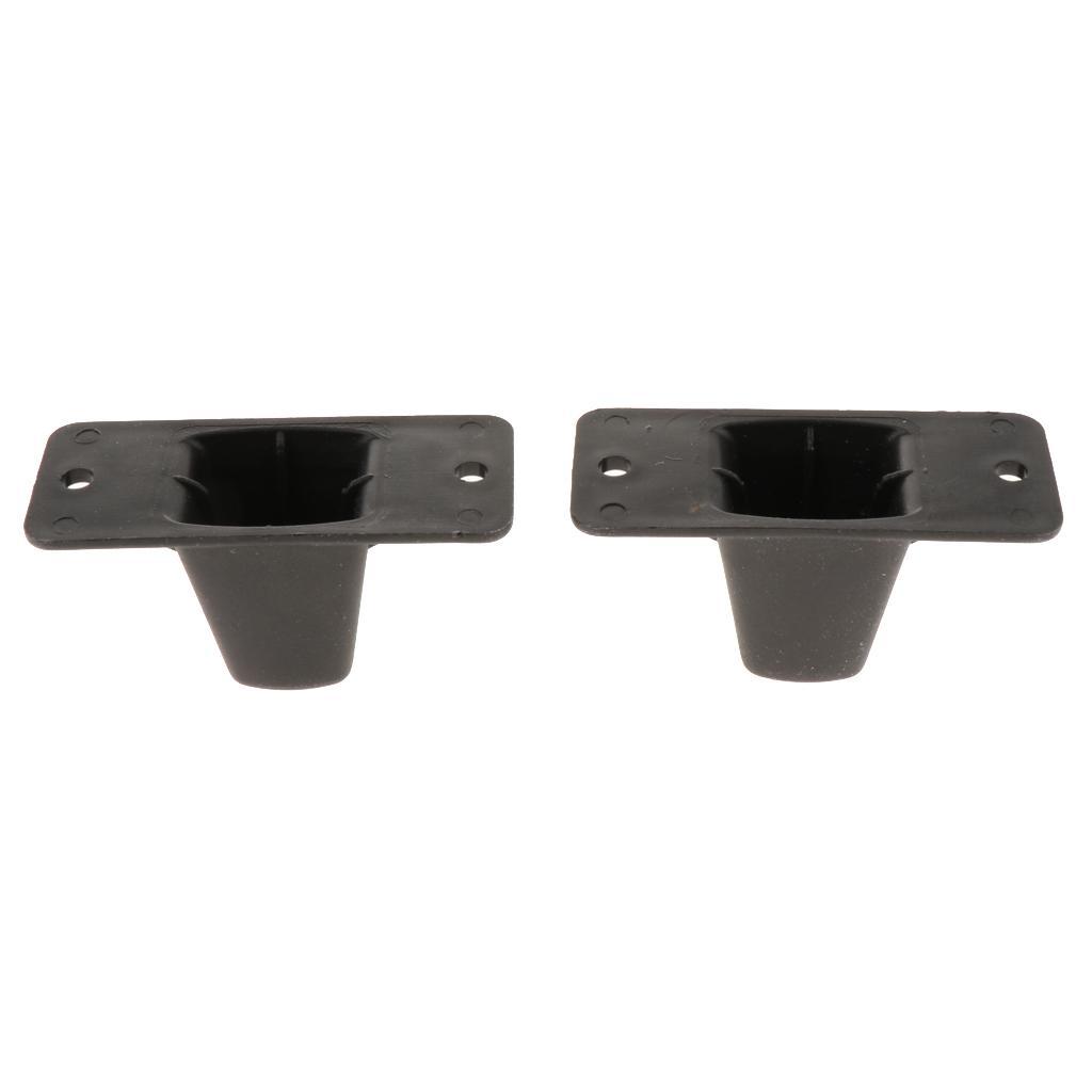 2x Plastic Stud Screw Mount Luggage Feet Foot Pad