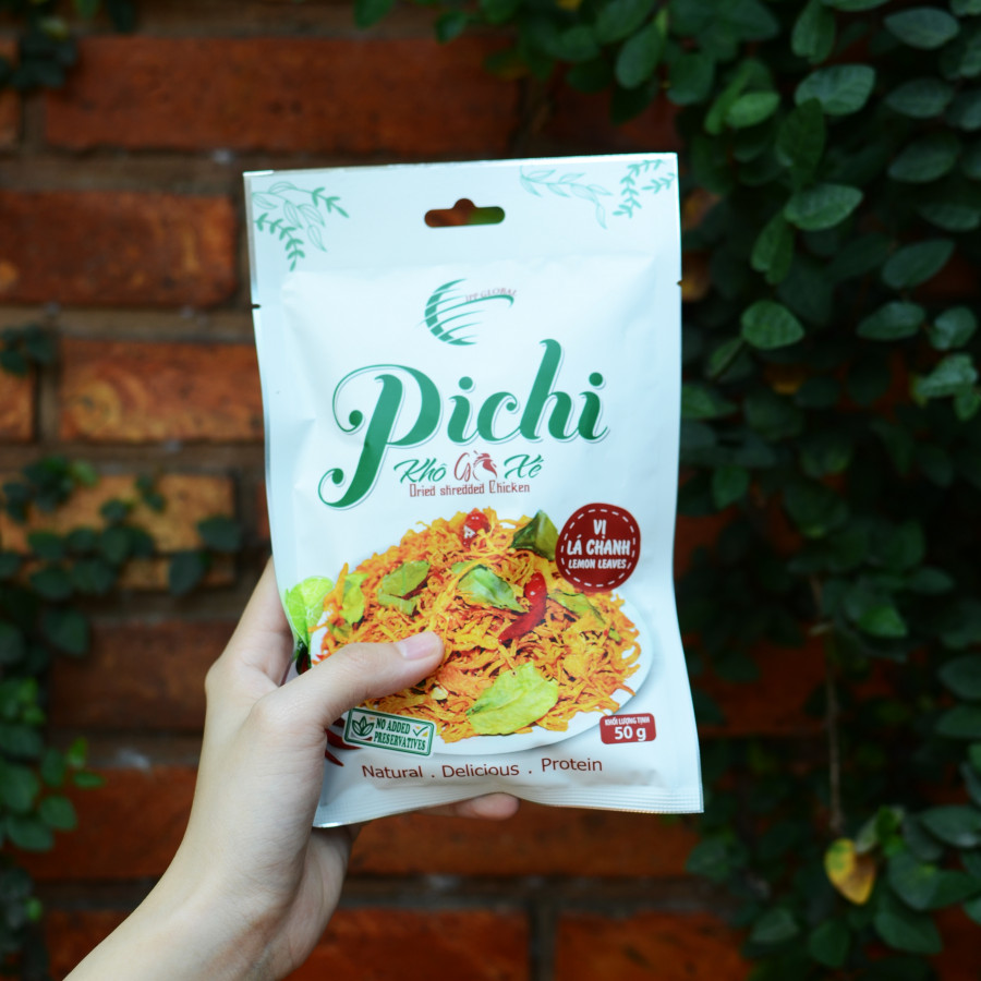 Combo 5 gói khô gà xé vị lá chanh đặc biệt 50g Pichi