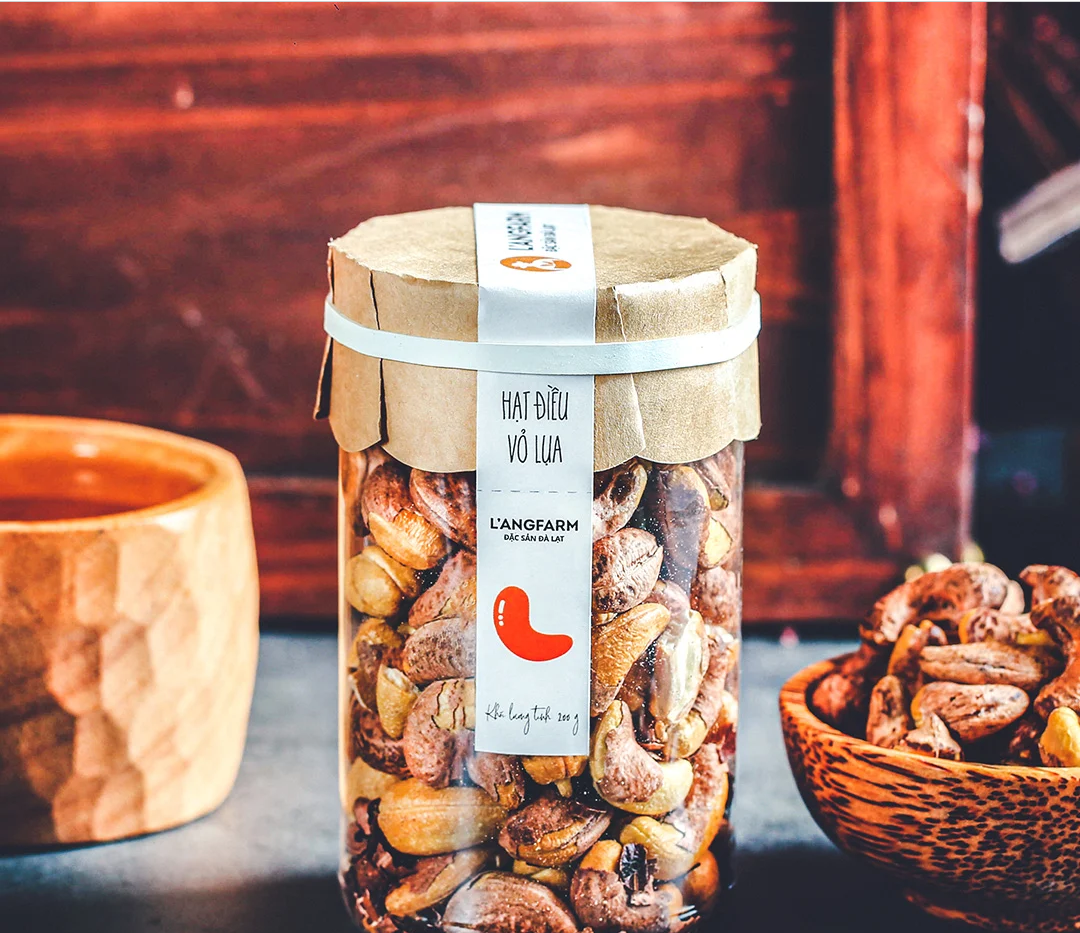 [Gift] Hạt điều vỏ lụa, 200g, hũ, mẫu tobita