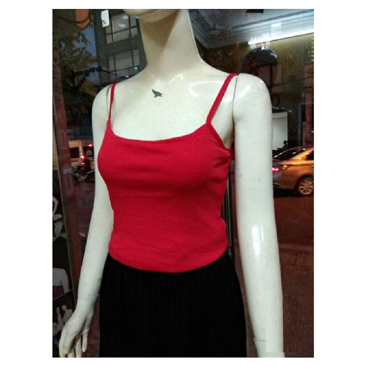 Áo 2 dây cotton trơn chất đẹp
