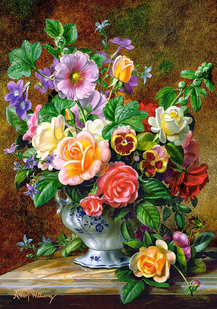 B52868 Đồ chơi ghép hình puzzle Flowers in a Vase 500 mảnh Castorland