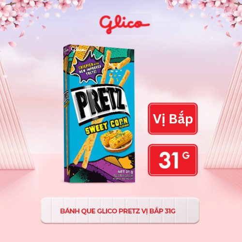 Bánh que nướng giòn vị bắp GLICO Pretz Sweet Corn Flavour