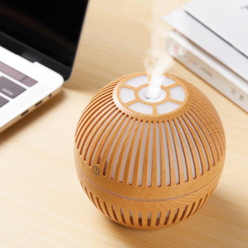 Mini Máy Tạo Độ Ẩm Không Khí USB Tinh Máy Khuếch Tán Tinh Dầu Siêu Âm Làm Thơm Phòng Đèn Ngủ LED Tự Động Ngắt Điện Cho Nhà Xe Ô Tô