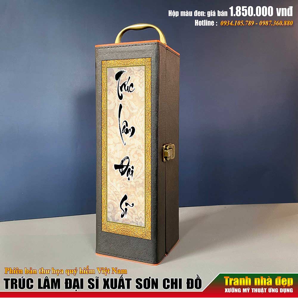 Tranh cuộn TRÚC LÂM ĐẠI SĨ XUẤT SƠN CHI ĐỒ