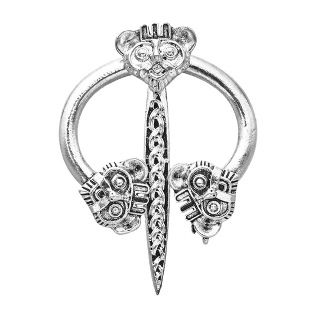 Viking Brooch Scarf Pin Corsage Charms Medieval Jewelry Clothes Badge