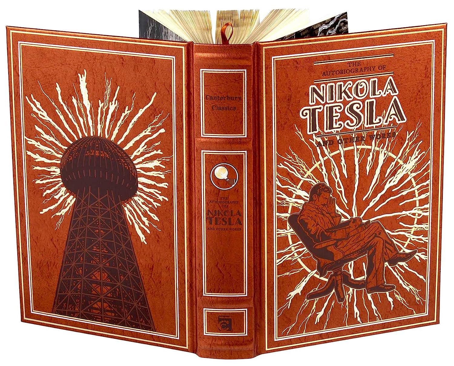 Artbook - Sách Tiếng Anh - The Autobiography of Nikola Tesla and Other Works (Leather-bound Classics)