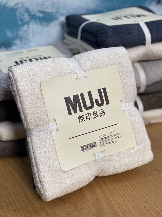 Set 2 khăn tắm cotton Muji