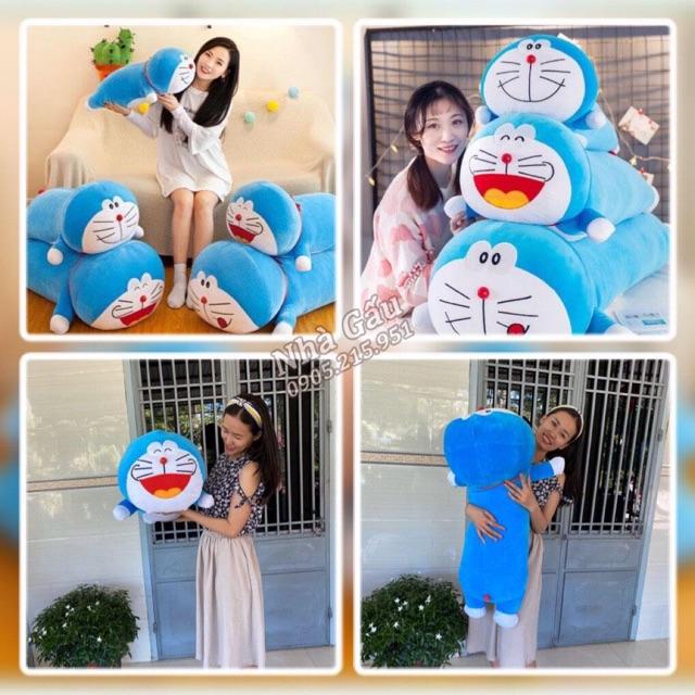 Gấu bông Doraemon nằm (gối ôm) chất miniso cao cấp mềm mịn