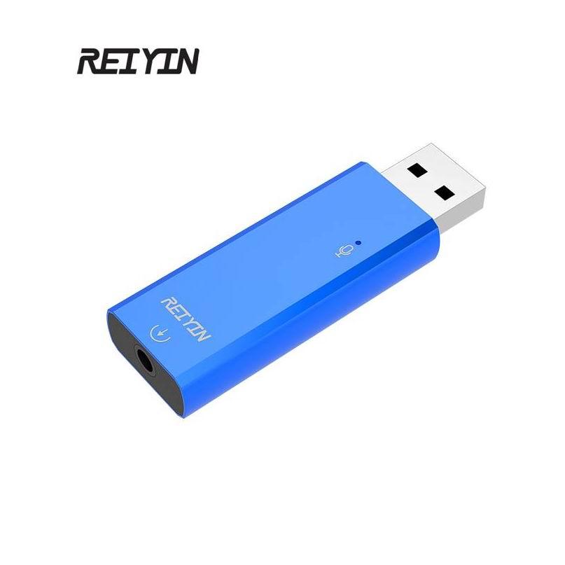 Reiyin USB DAC Toslink Optical Audio Converter PC Game 192kHz 24 bit Hifi Music Portable Portable với MIC