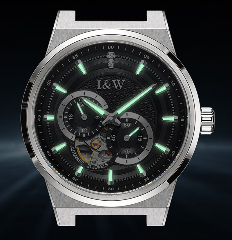 Đồng hồ nam chính hãng IW CARNIVAL IW680G-1 Kính sapphire ,chống xước ,Chống nước 50m ,Bảo hành 24 tháng,Máy cơ (Automatic),dây da cao cấp, thiết kế đơn giản dễ đeo