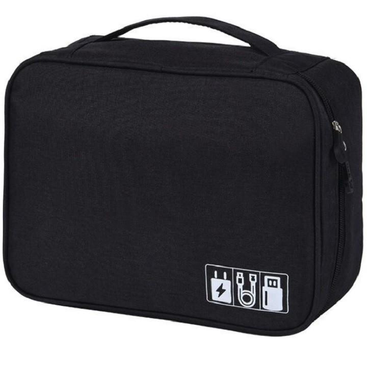 Túi đựng phụ kiện công nghệ, mỹ phẩm, đồ trang điểm chống sốc, chống nước tiện lợi đi du lịch (24.5x18x10cm)