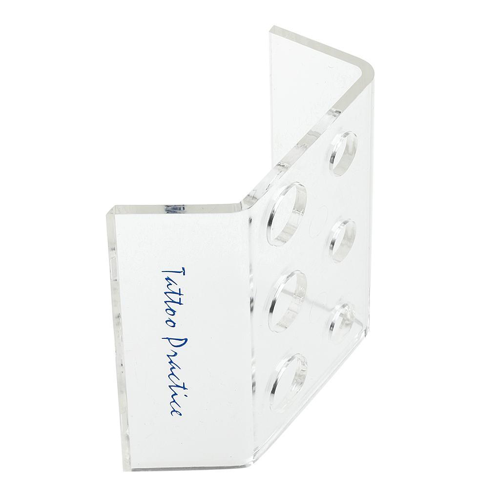 6 Holes Plastic Tattoo Pigment Ink Cup Holder Stand Shelf Tattoo Tool