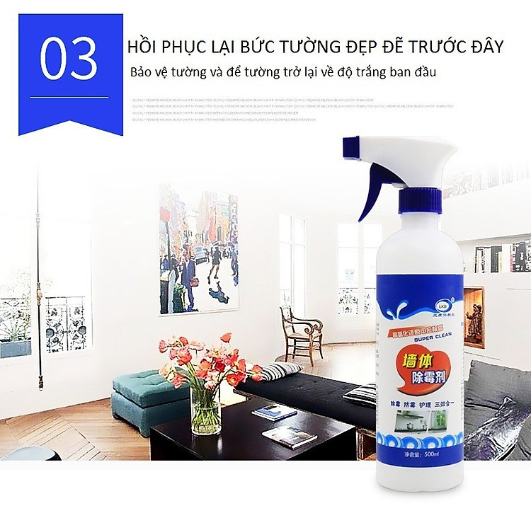 Bình Tẩy Nấm Mốc Tường Nhà, Phòng Tắm ,Nhà Bếp LKB 500m- Hàng Nhập Khẩu