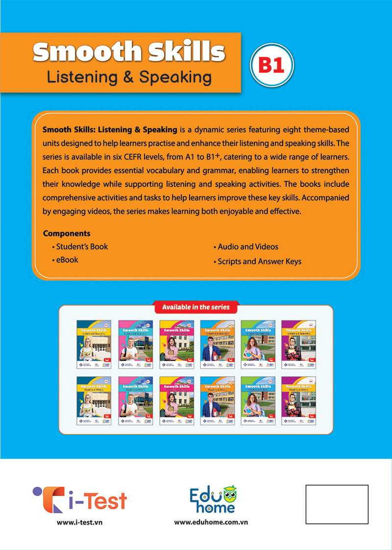 Sách - Dtpbooks - Smooth Skills Listening &amp; Speaking B1