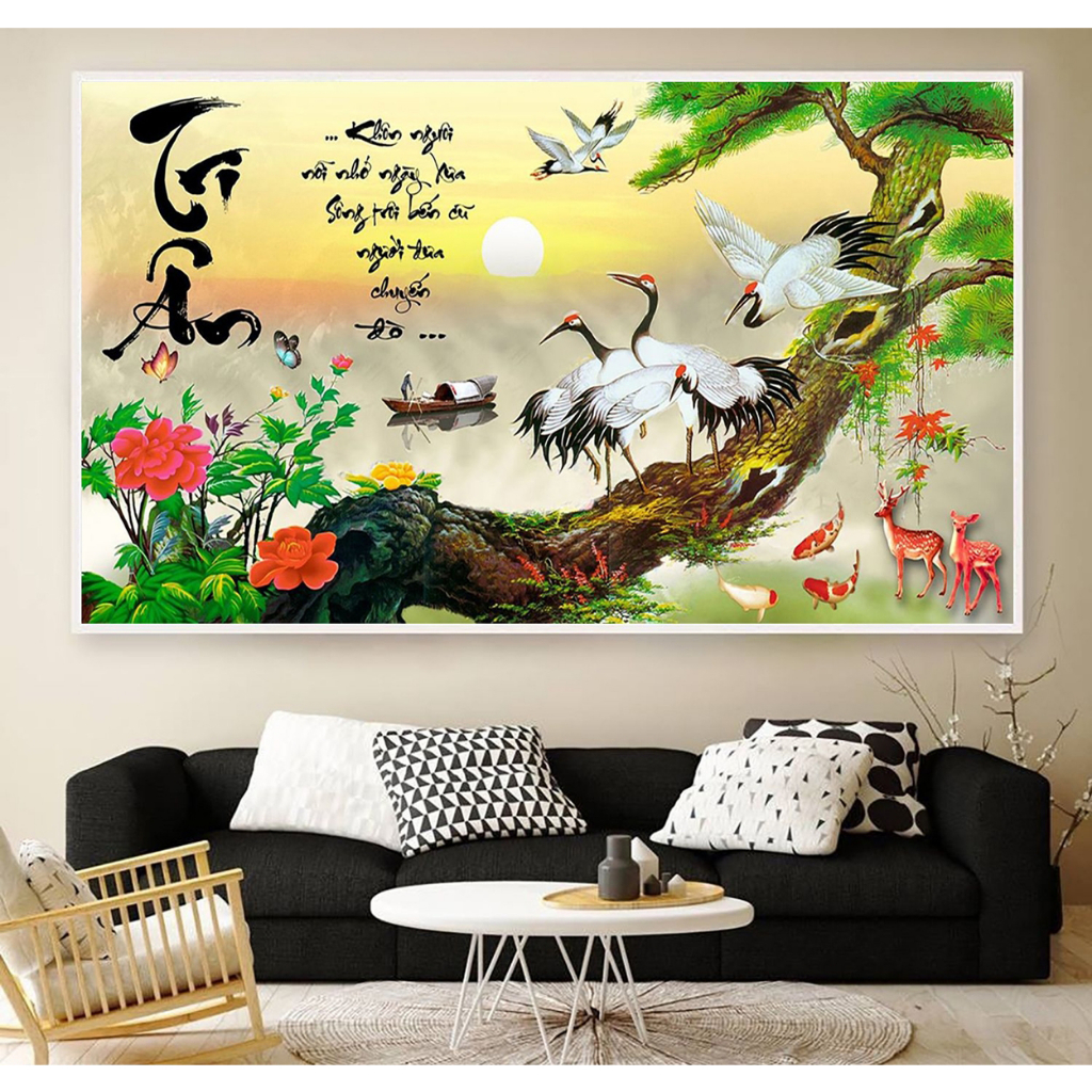 Tranh treo tường tri ân thầy cô tranh tặng thầy cô 20-11 tặng kèm đinh 3 chân