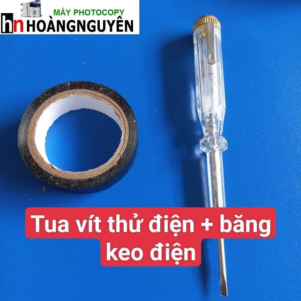 ️ COMBO TUA VÍT THỬ ĐIỆN VÀ BĂNG KEO ĐIỆN NANO 01 ĐEN NHỎ  10mm*5m ️