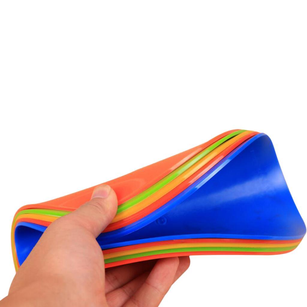 Sports Spot Markers Flat Field Cones Soccer Basketball Floor Spots - Blue