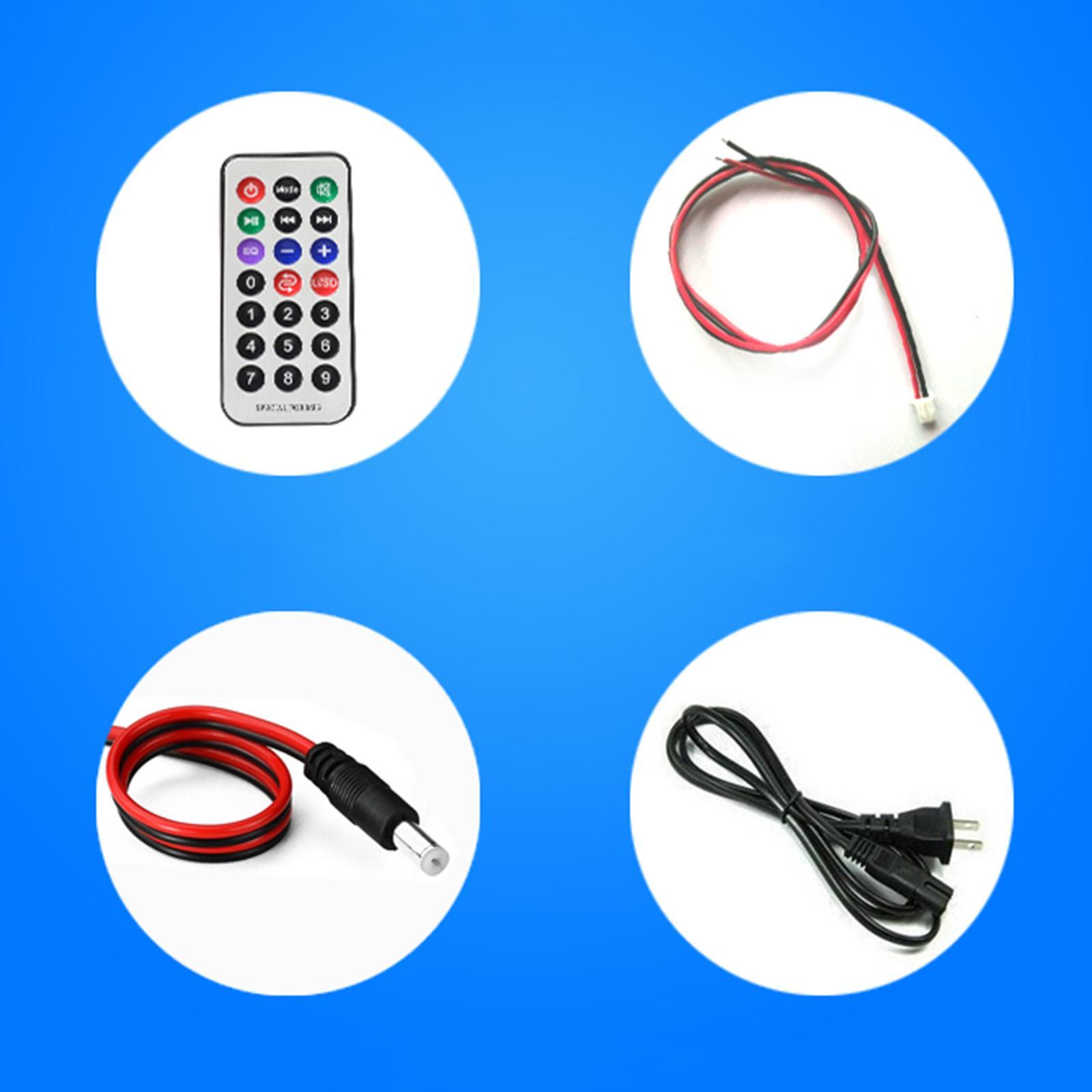 Audio Bluetooth Amplifier Board Mini Stereo High Power With BT w/ Remote