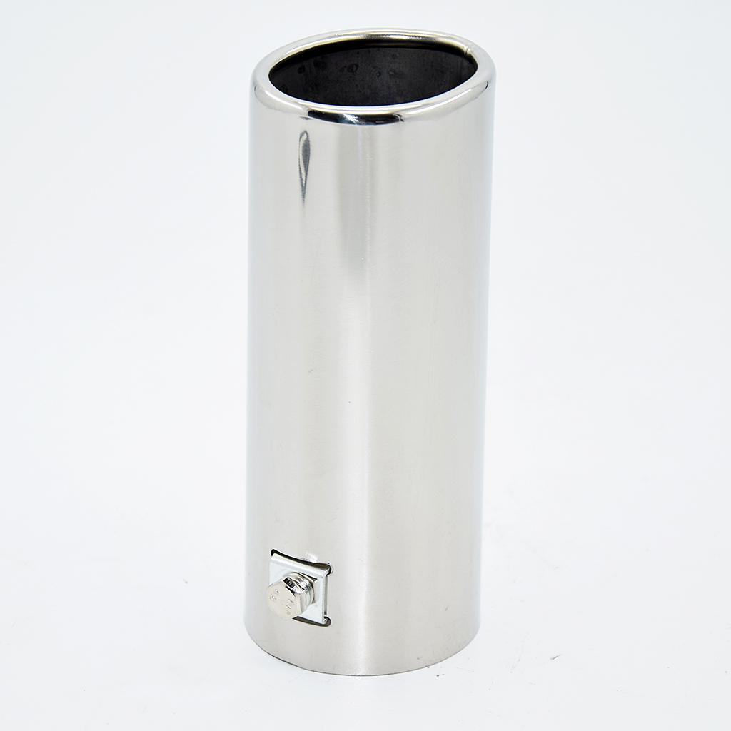 Chrome Thép Không Gỉ Xe SUV Sau Vòng Ống Thoát Khí Đuôi Bịt Đầu 64 Mm