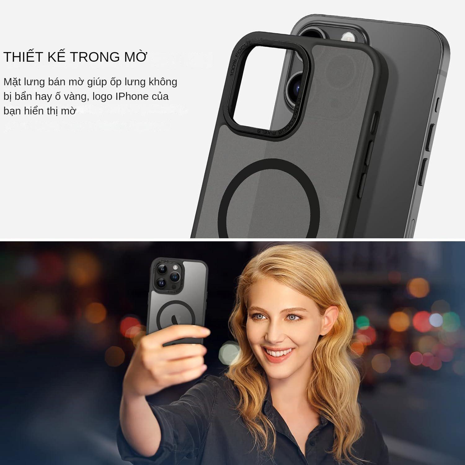 Ốp Lưng cho iPhone 16 Pro Max Likgus Gucase Chống Sốc, Chống Vân Tay, Hỗ Trợ Sạc Từ Tính – Hàng nhập khẩu