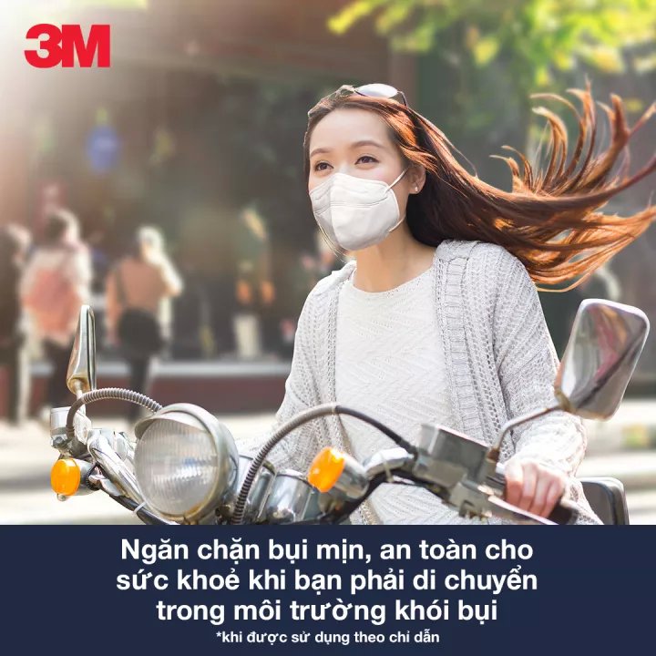 Khẩu trang phòng dịch 3M 9013 màu đen kháng khuẩn và chống bụi mịn đạt chuẩn KF94 tương đương với khẩu trang N95, chuyên dùng cho chống lây nhiễm, thiết kế không đau tai