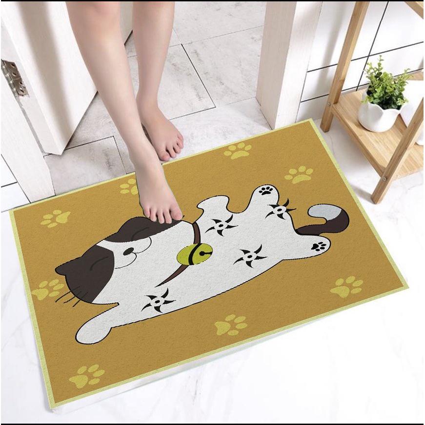 Thảm Lau Chân, Thảm Chùi Chân 3D Chống Trơn Trượt 40x60 cm