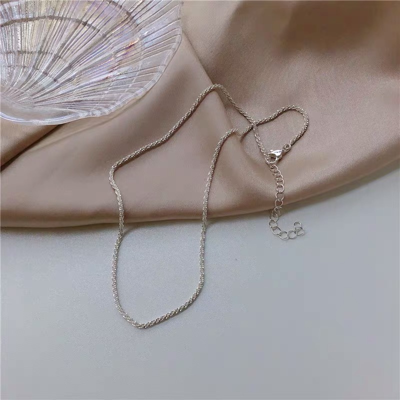 Dây chuyền chuỗi ngọc phối hạt vàng phong cách hàn quốc