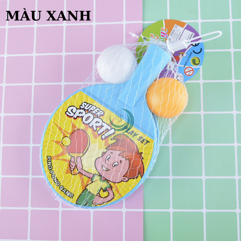 Bộ Vợt Bóng Bàn Mini Cho Bé – Super Sport Năng Động Set Đồ Chơi Bóng Bàn Mini Nhiều Màu – Bé Chơi Mê Say Bộ Vợt Bóng Bàn Trẻ Em – Kích Thích Vận Động &amp; Tư Duy