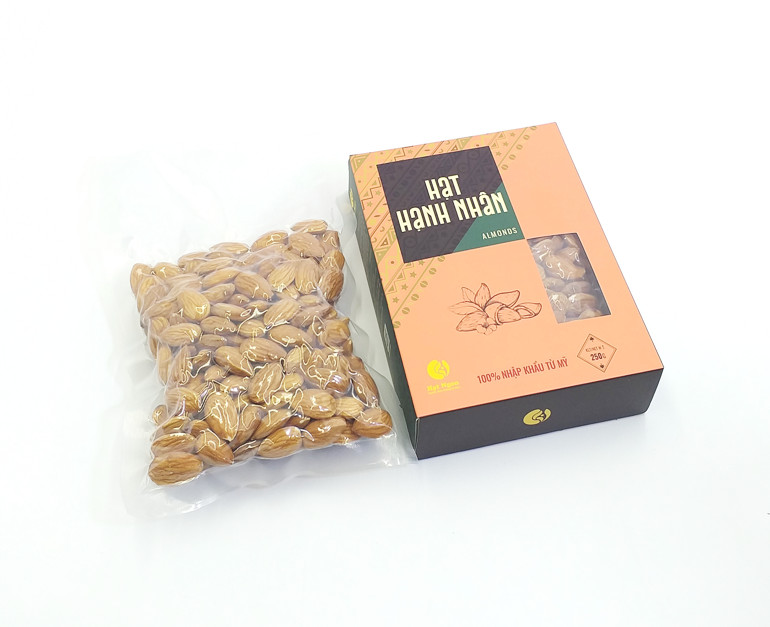 HẠT HẠNH NHÂN MỸ RANG NGUYÊN VỊ - HỘP 250G