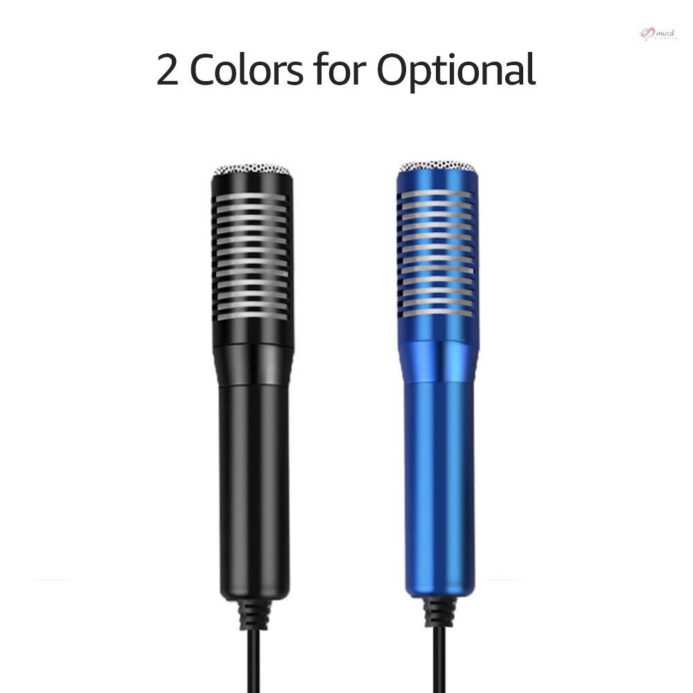 Micro thu âm mini có dây USB kèm giá đỡ ba chân chống sốc cho PC Laptop chơi game phát sóng trực tuyến
