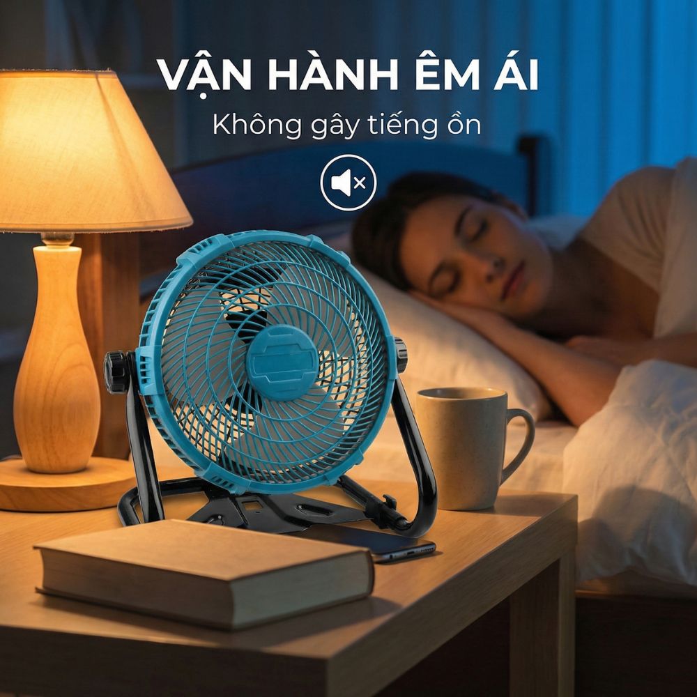 Quạt Để Bàn Tích Điện Kachi MK443 – Gió Turbo Mạnh Mẽ, Xoay 360 Độ, Thiết Kế Di Động Đa Năng - hàng chính hãng