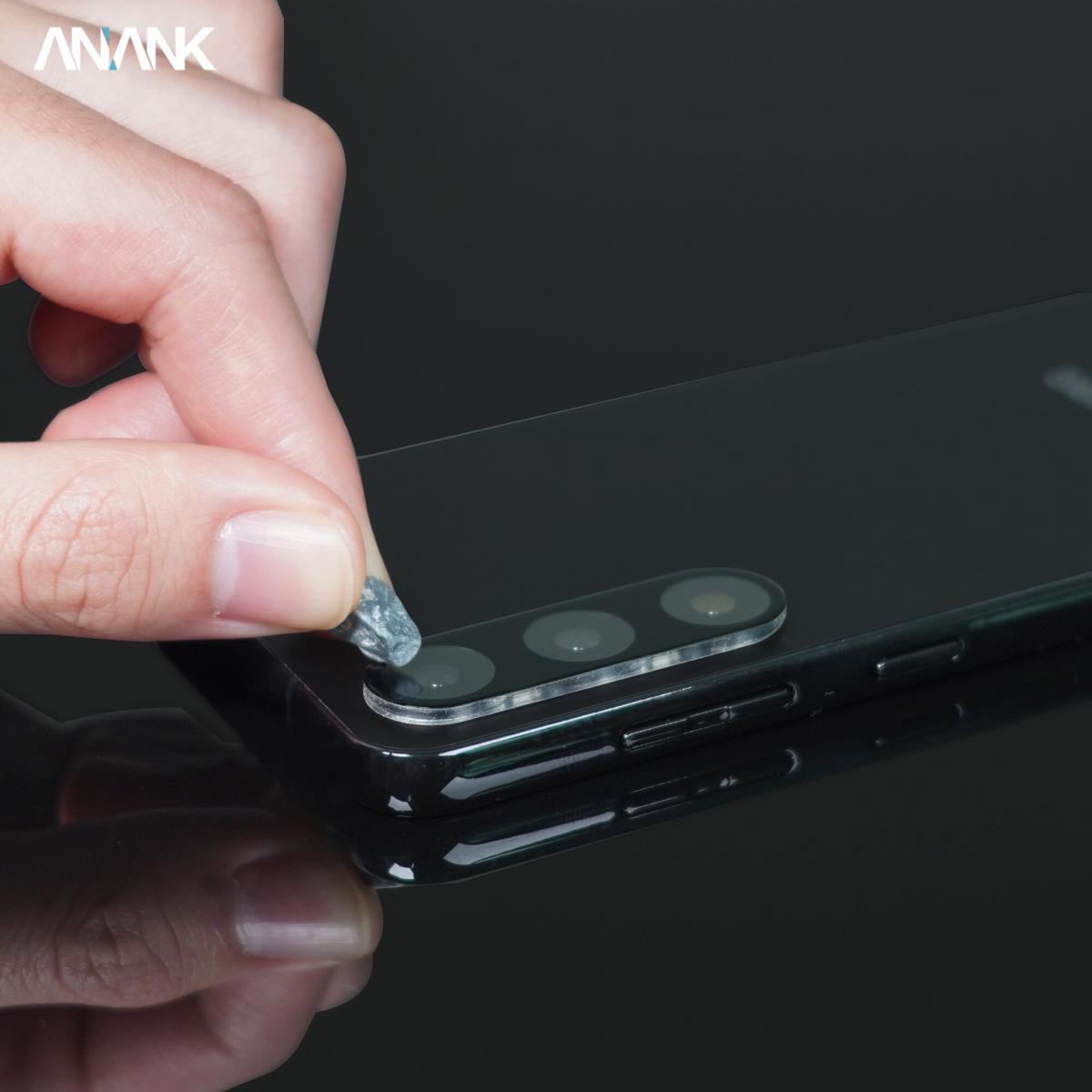 Tấm dán kính cường lực Camera cho Samsung Galaxy S23 Ultra hiệu ANANK - công nghệ kế dính tự động, mặt kính AGC sắc nét với độ cứng 9H, trang bị khung tự dán dễ dàng tự dán ở nhà - Hàng nhập khẩu