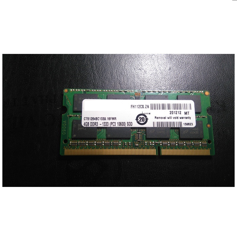 Ram Laptop 4GB DDR3 bus 1333 (10600S) ram dùng cho laptop