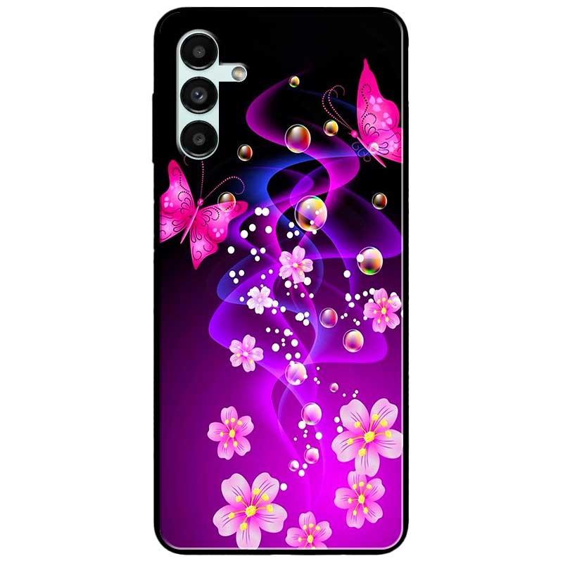 Ốp lưng dành cho Samsung A13 5G - Samsung A33 5G - Bướm Và Hoa Hồng