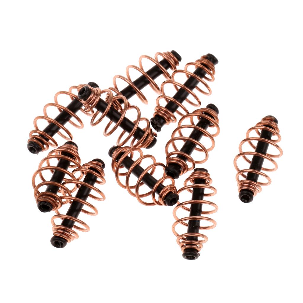 10pcs Spring Coil In-line Method Feeders Fishing Feeder Carp Fishing 5cm